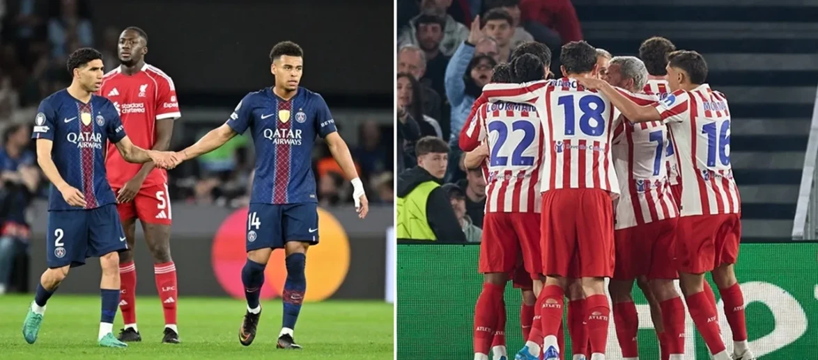 PSG ve Atletico Madrid Rakiplerini Mağlup Etti