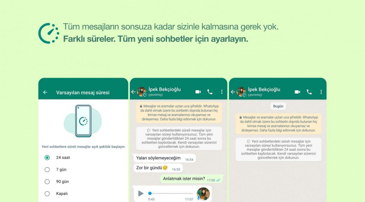 WhatsApp yeni özelliğini duyurdu! Süreli mesajlar nedir, nasıl kullanılır? 1