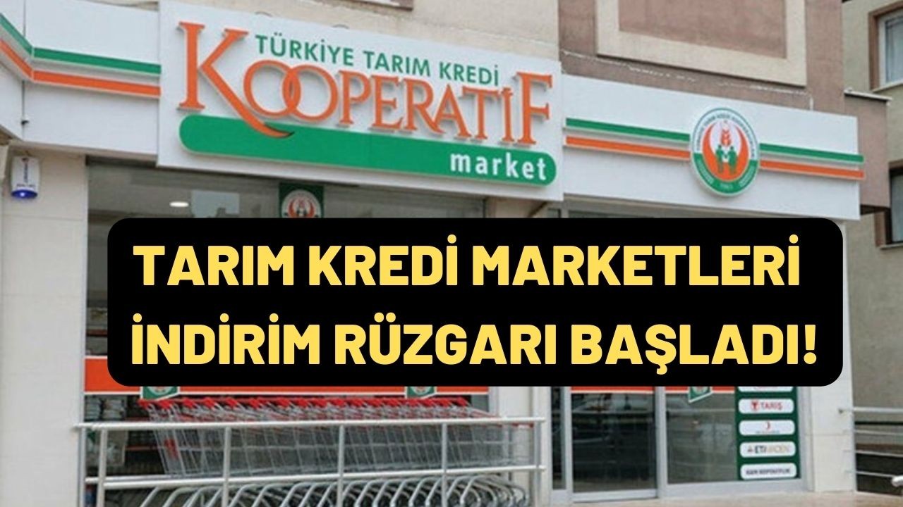 Tarım Kredi Marketleri ay sonu indirim rüzgarı! Birbirinden zengin ürünler ürünler ucuzun ucuzu