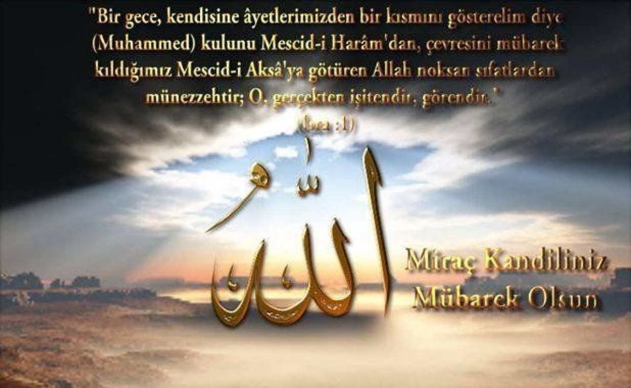 En özel Miraç Kandili mesajları! En güzel resimli Miraç Kandili kandil mesajları 13