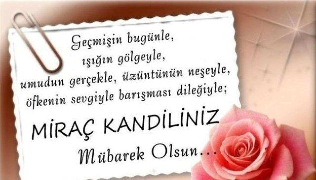 En özel Miraç Kandili mesajları! En güzel resimli Miraç Kandili kandil mesajları 2