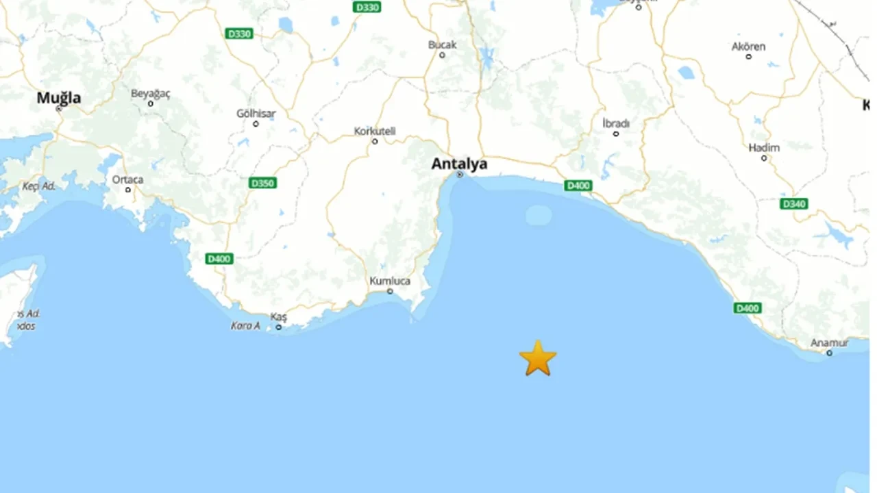 Antalya Kumluca Açıklarında Deprem Oldu