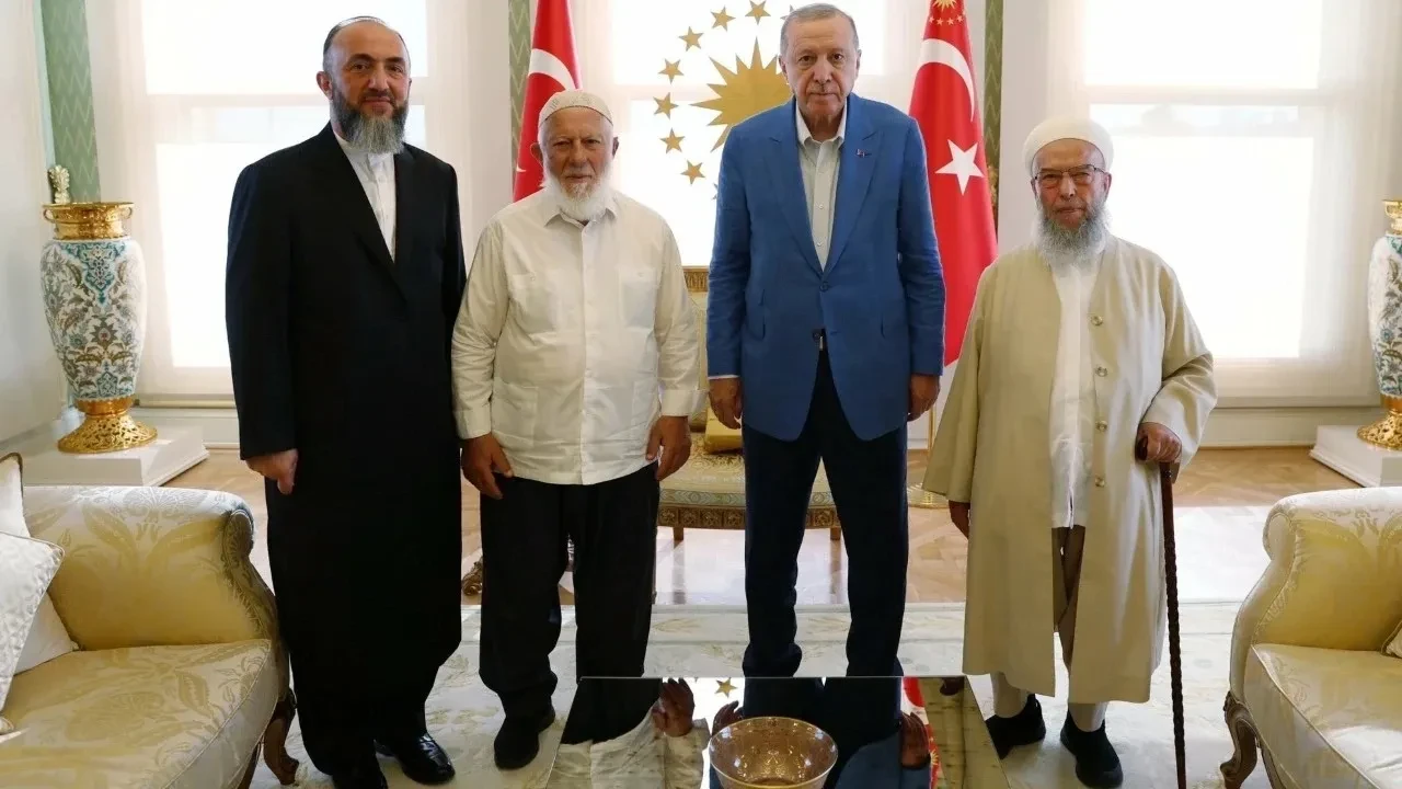 İsmailağa Cemaati Lideri Fikri Doğan'dan Cumhurbaşkanı Erdoğan'a Ziyaret