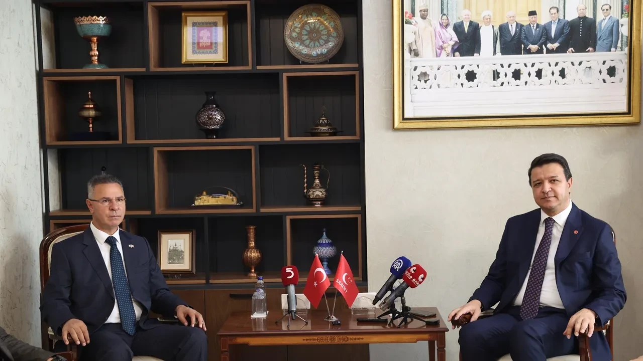 Filistin Büyükelçisi Faed Mustafa’dan Saadet Partisi’ne Veda Ziyareti: İnsanlık Filosu Gazze Ablukasını Kıracak