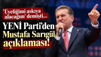 YENİ Parti'nin Mustafa Sarıgül Kararı Belli Oldu