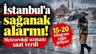 İstanbul'da Sağanak İçin Saat Verildi