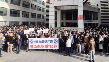 İstanbul Defterdarlığı Önünde Özlük Hakları Eylemi