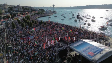 Genel Başkanlar Özgür Gazze Mitingi'ne Katıldı