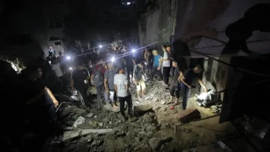 İsrail'in Gazze Şeridi'ne Saldırdı