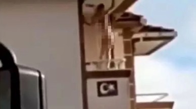 İstanbul'da balkonda çıplak halde twerk yapan kadının videosu sosyal medyada gündem oldu! Şoke eden görüntüler