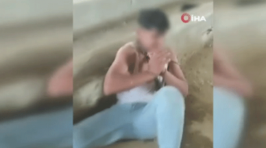Oğlunun boğazını ve ellerini zincirleyip ahıra bağladılar