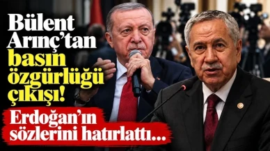 Bülent Arınç'tan Basın Özgürlüğü Çıkışı