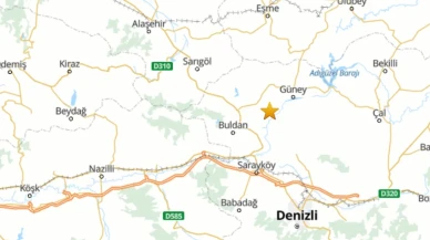 Denizli'de 4.1 Büyüklüğünde Deprem