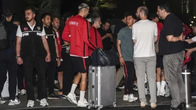 A Milli Futbol Takımı Türkiye'ye Döndü