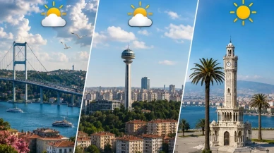3 Büyükşehir İçin Hava Durumu