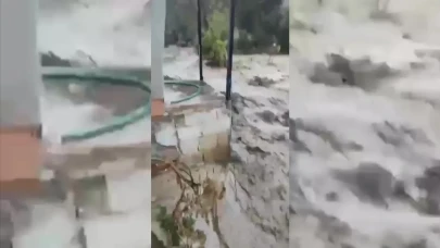 Aydın’da Sağanak Yağış Hayatı Olumsuz Etkiledi