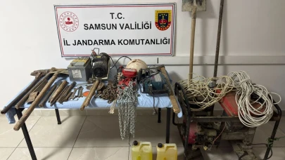 Samsun'da İzinsiz Kazı Yapan 4 Kişi Suçüstü Yakalandı