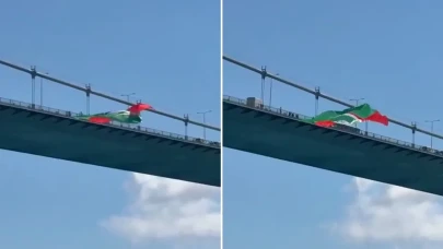 Amedspor Bayrağı FSM Köprüsü'ne Asıldı