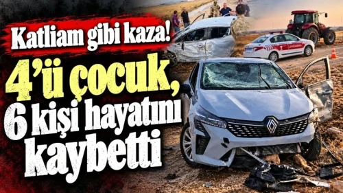 Mardin’de Kahreden Kaza: 4’ü Çocuk 6 Kişi Can Verdi