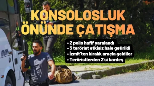 İsrail'in İstanbul Konsolosluğu Önünde Çatışma