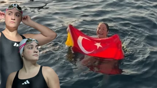 Aysu Türkoğlu Tsugaru Kanalı'nı Yüzerek Geçti