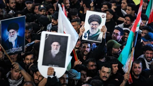 Ali Hamaney İçin Kerbela Kentinde Cenaze Töreni Yapıldı