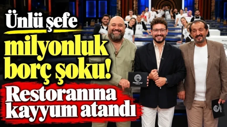 Ünlü Şef Somer Sivrioğlu'na Borç Şoku