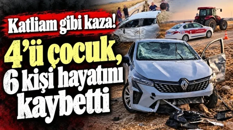 Mardin’de Kahreden Kaza: 4’ü Çocuk 6 Kişi Can Verdi