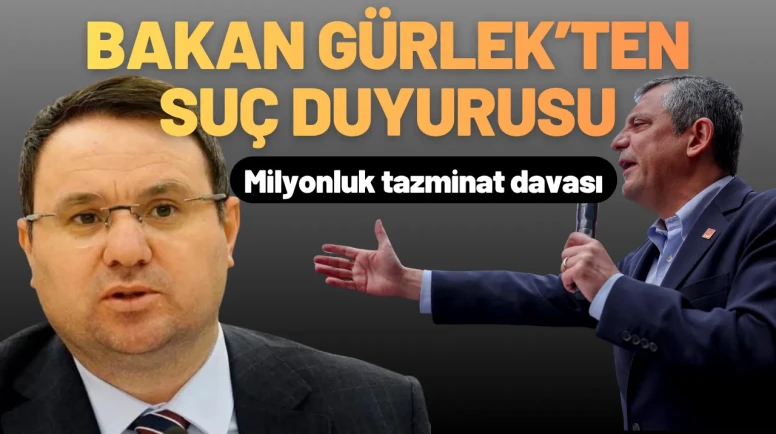 Bakan Gürlek’ten Özel’e 1 Milyonluk Dava