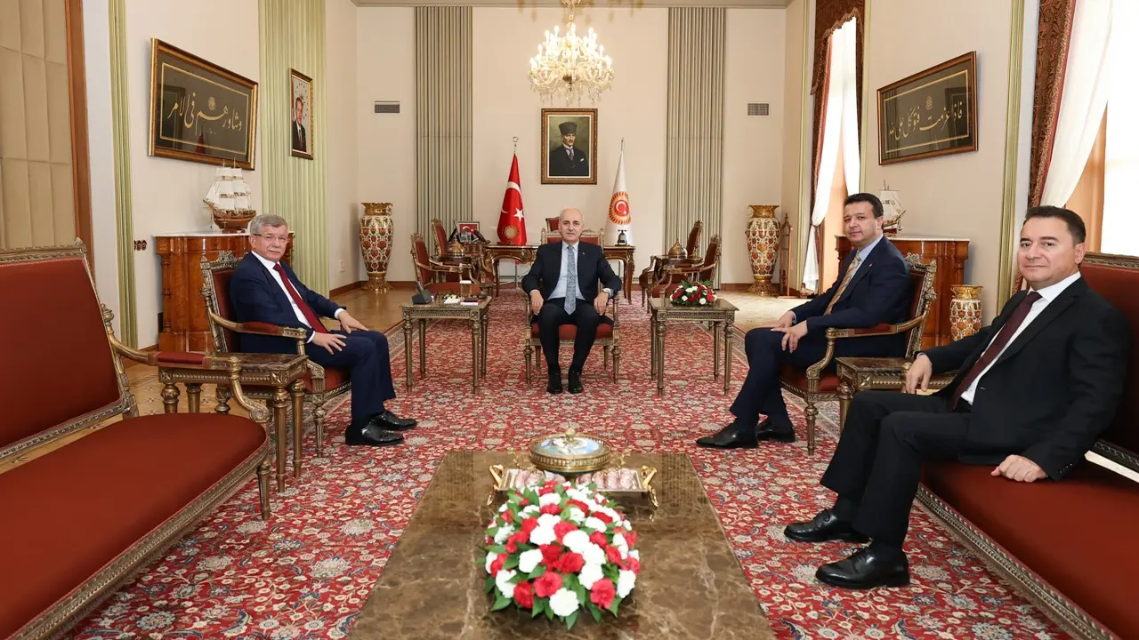 3 Genel Başkan TBMM Başkanı İle Görüştü