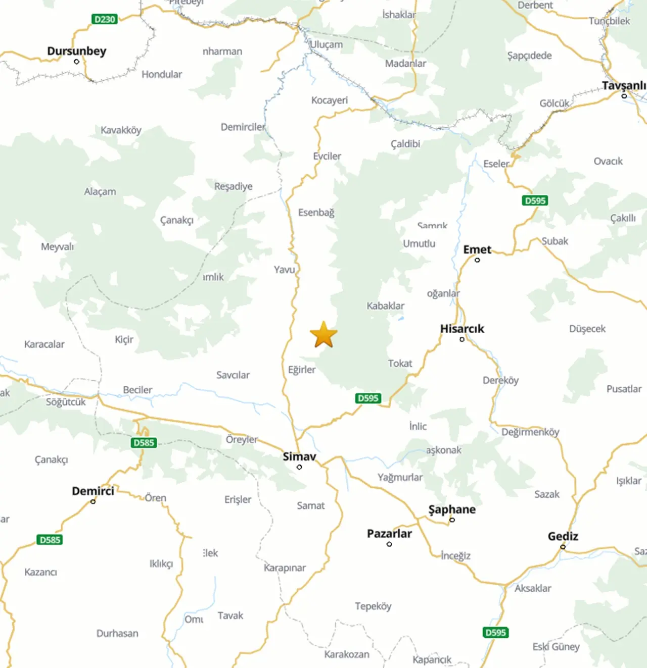 AFAD Son Depremler: Kütahya Simav'da Deprem Oldu İstanbullular da Hissetti