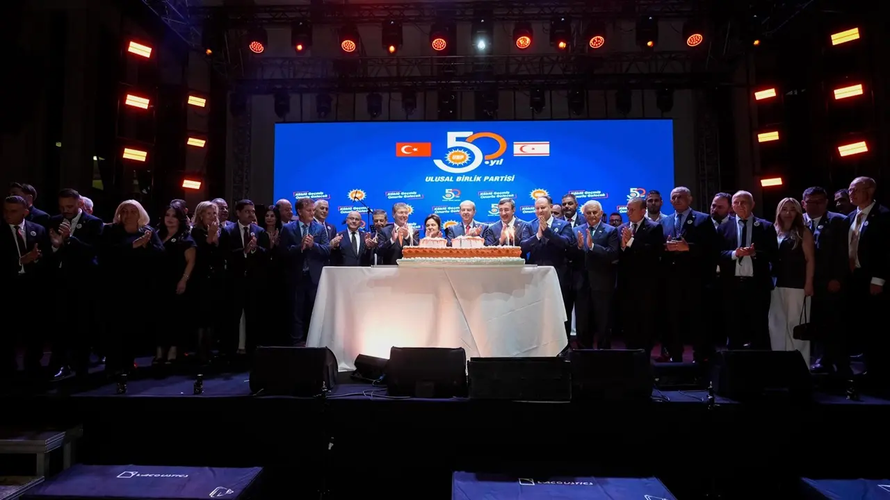 KKTC'de Ulusal Birlik Partisi, 50. Kuruluş Yıl Dönümünü Kutladı