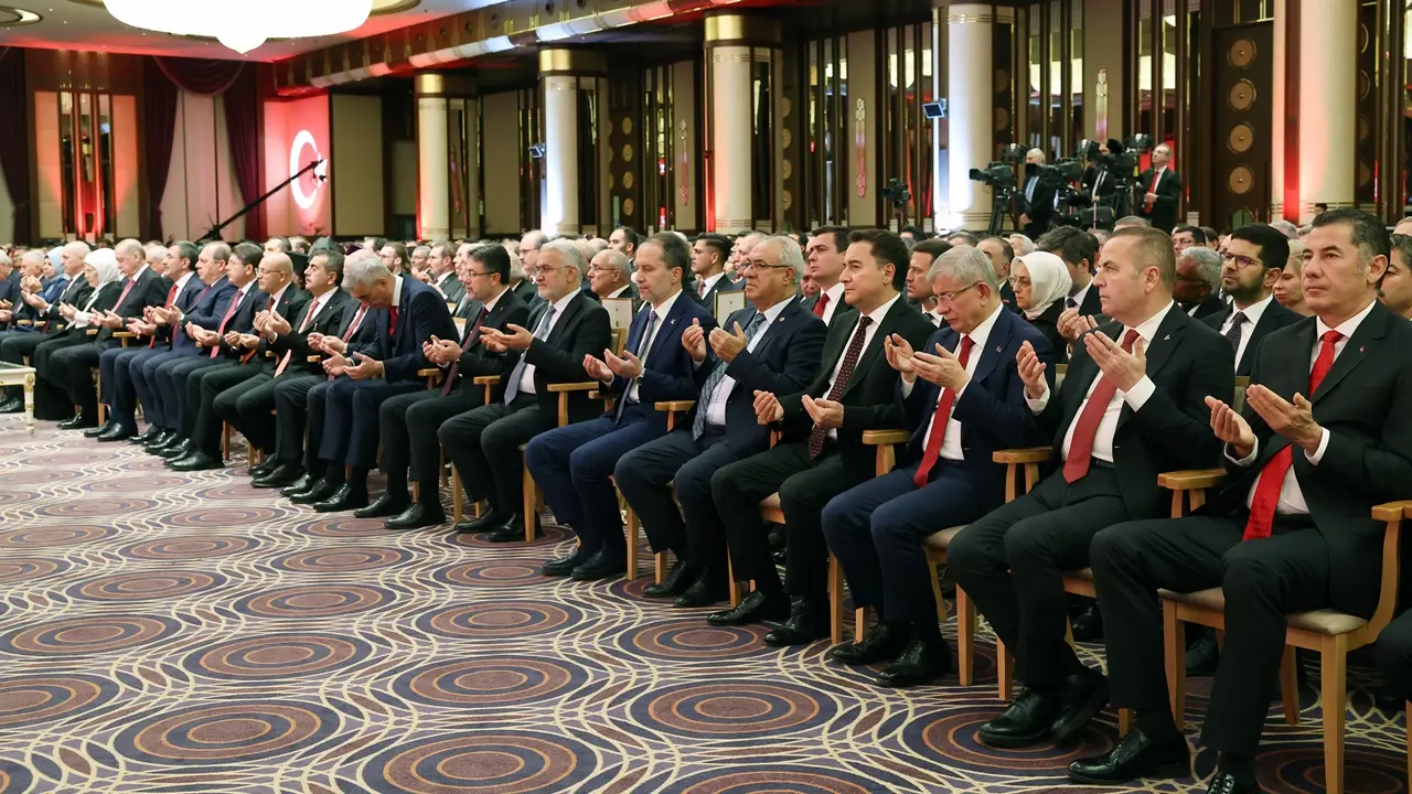 Beştepe'deki 29 Ekim Programında Dikkat Çeken Fotoğraf