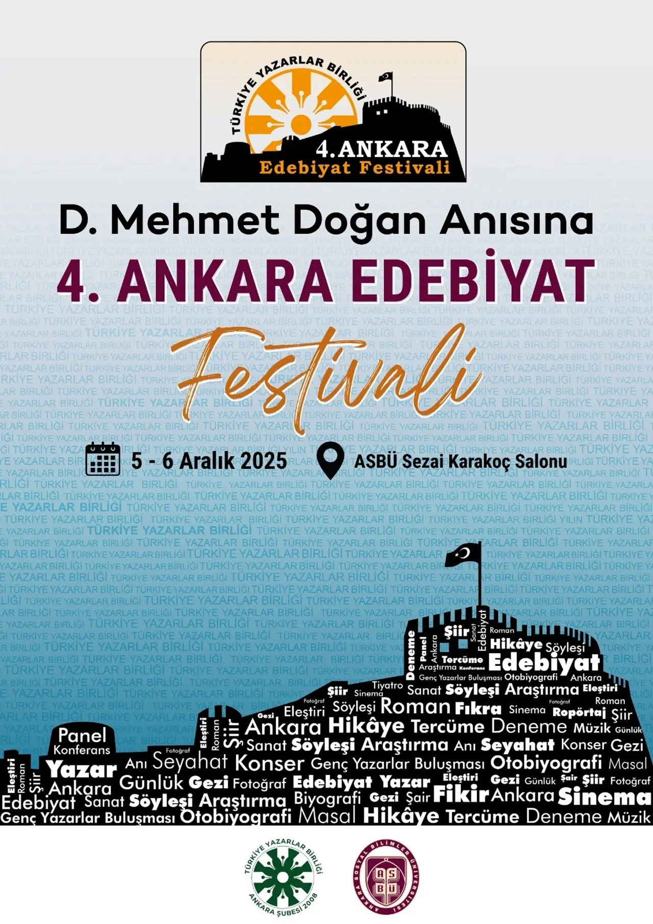 4. Ankara Edebiyat Festivali Başlıyor