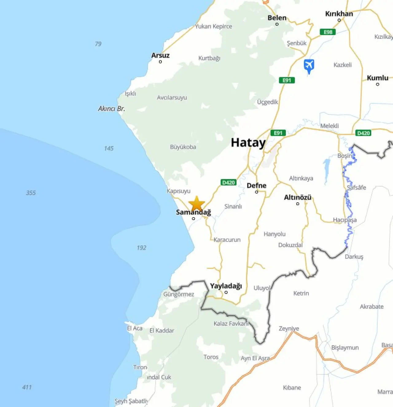 AFAD son depremler: Hatay Samandağ