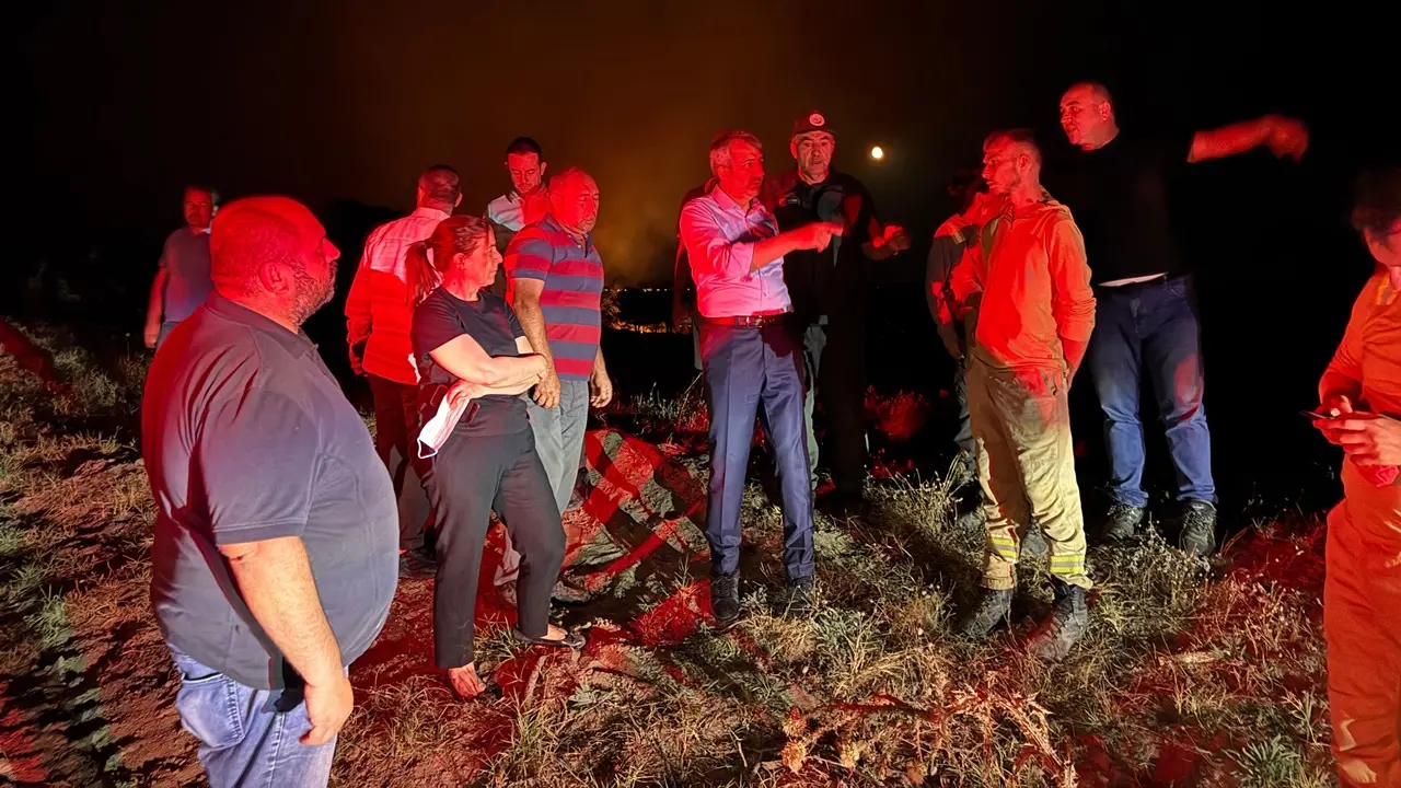 Edirne'nin Enez İlçesinde Orman Yangını Çıktı