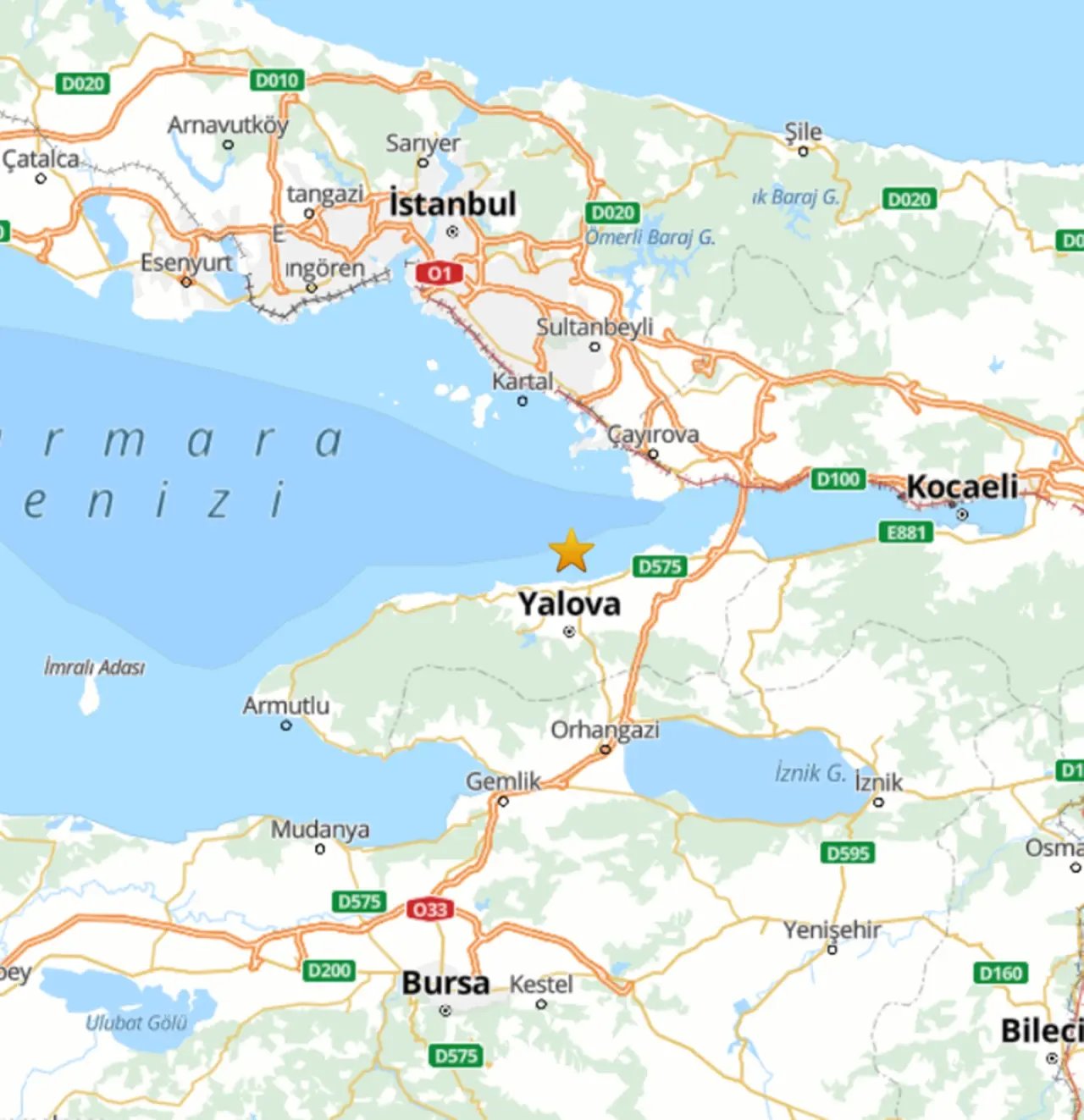 istanbul marmara denizi afad son depremler