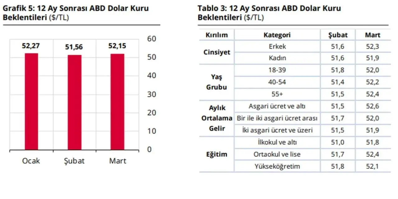 merkez bankası dolar kuru beklentisi