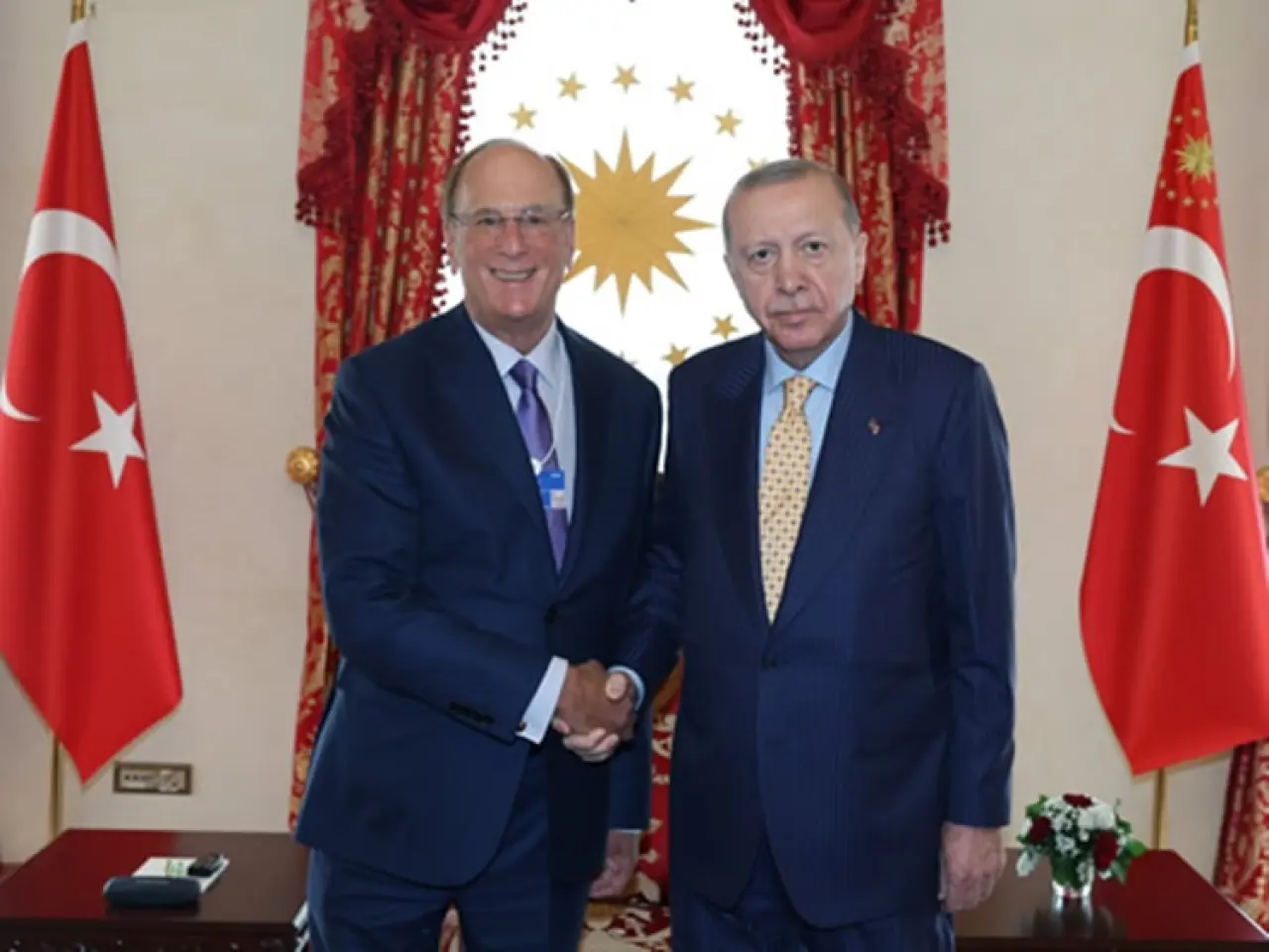 Larry Fink Cumhurbaşkanı Erdoğan