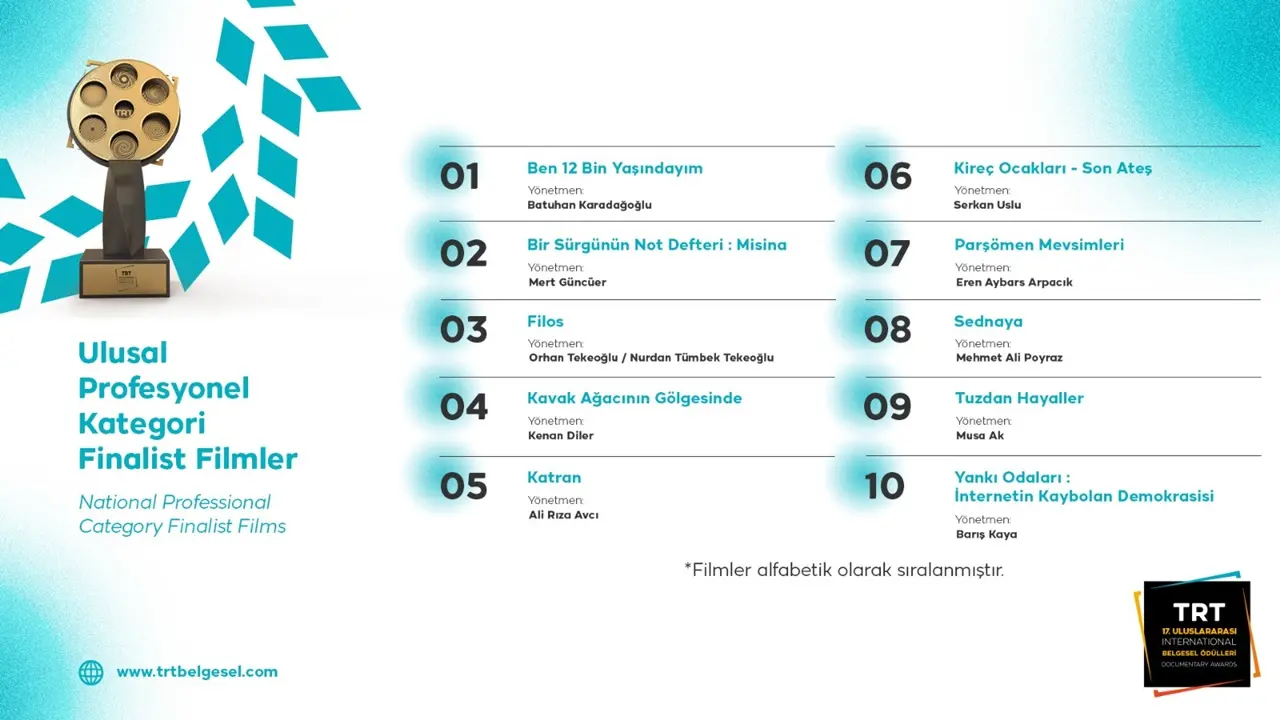 Ulusal Profesyonel Kategori Finalist Filmler