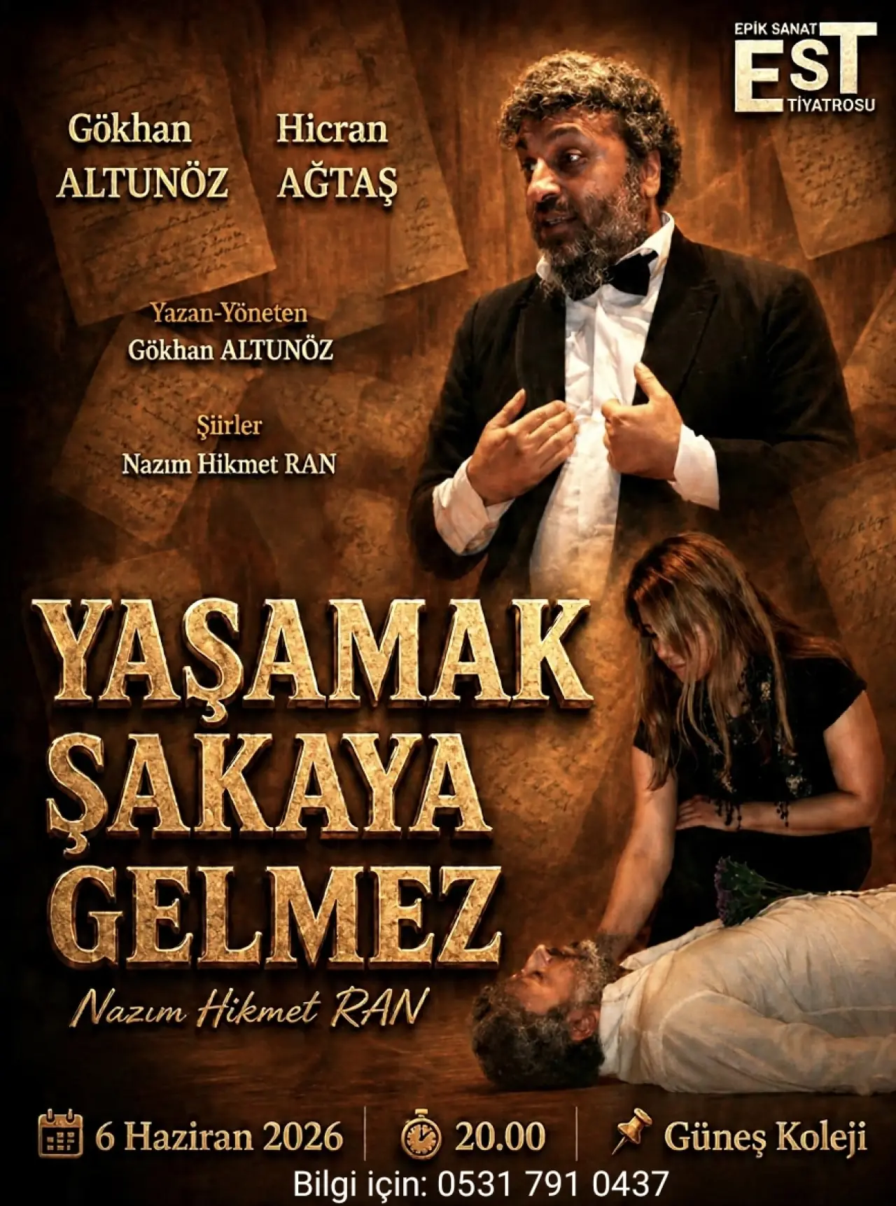 Hatay’da “Yaşamak Şakaya Gelmez” Oyunu Sahnelenecek