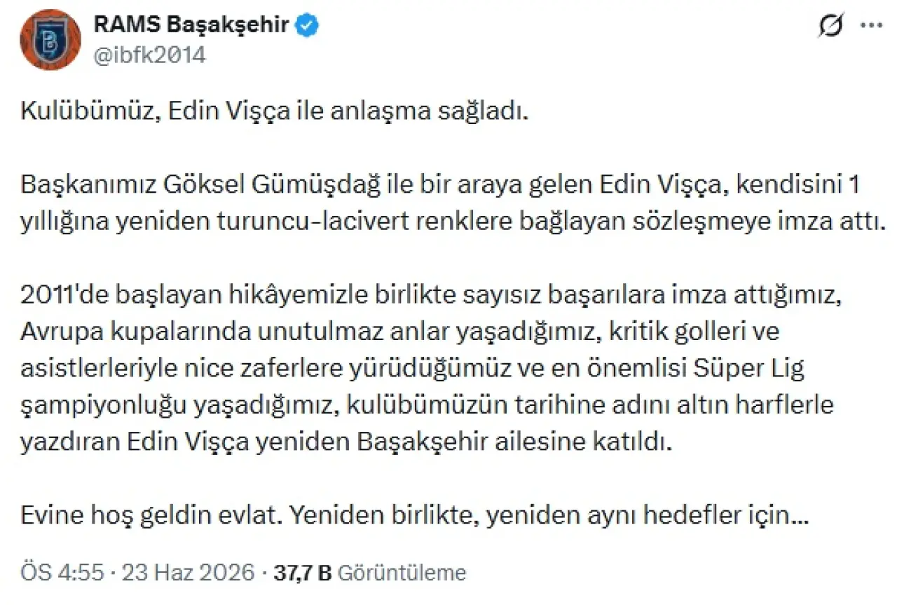 Edin Visca Evine Döndü