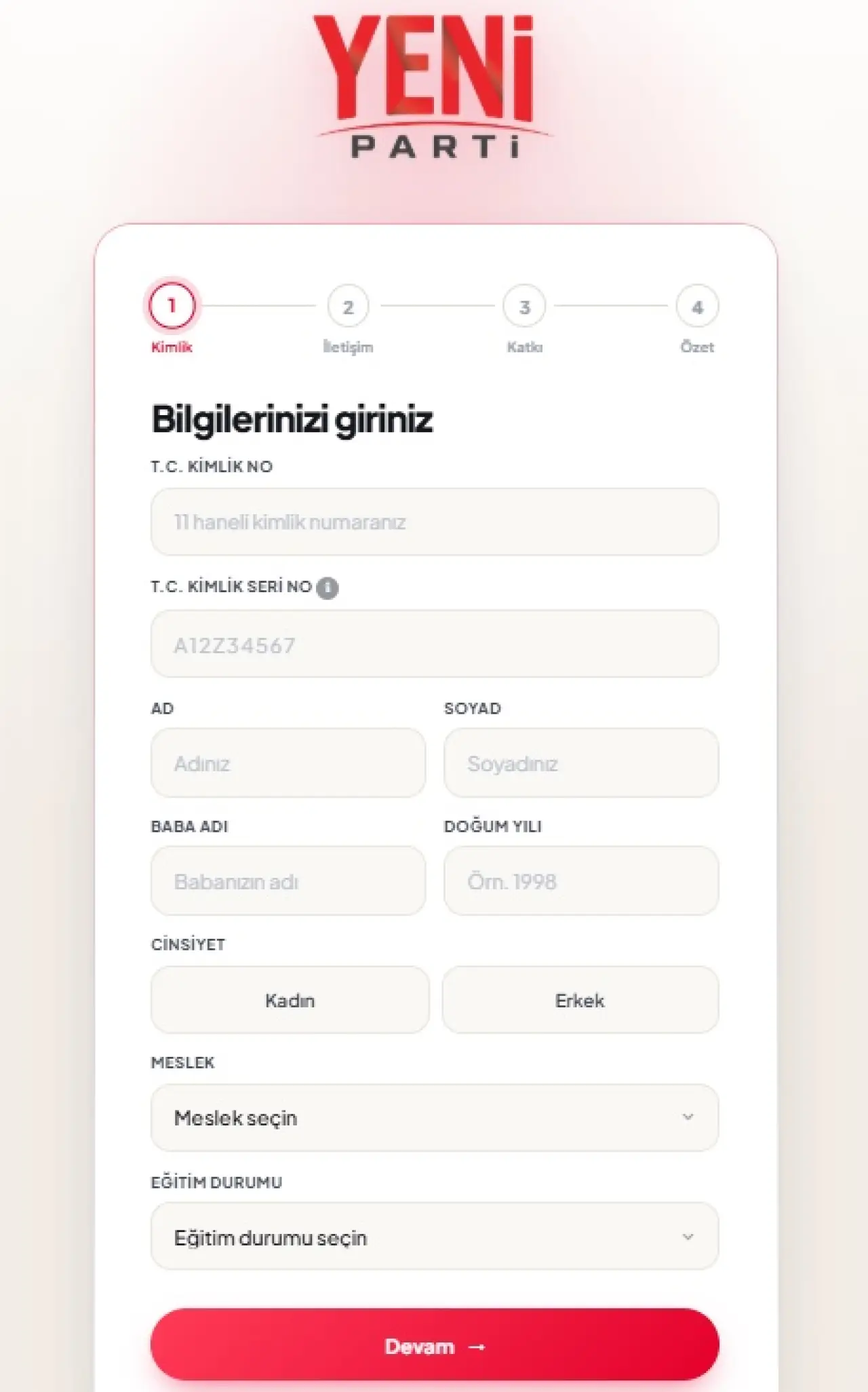Yeni Parti'ye Nasıl Üye Olunur